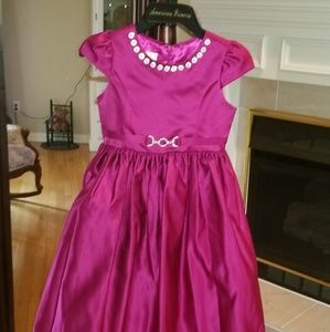 Girls fuchsia dress